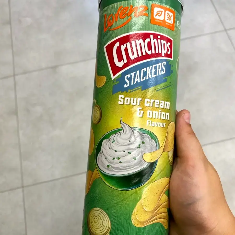 Crunchips STACKERS Sour cream & onion Flavour