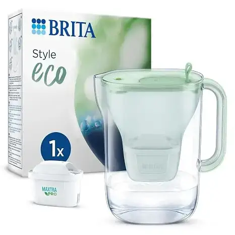 BRITA Green Eco Style Filter Jug (2.4 L) with 1 MAXTRA PRO All-in-1 Cartridge