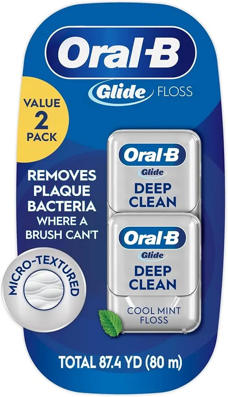 Fil dentaire Oral-B, Glide, Pro-Health, Deep Clean, menthe fraîche