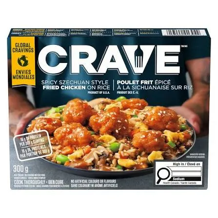 Spicy Szechuan Style Fried Chicken on Rice Frozen Meal