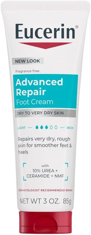 Eucerin, Advanced Repair Foot Cream, Unscented, 3 oz (85 g)