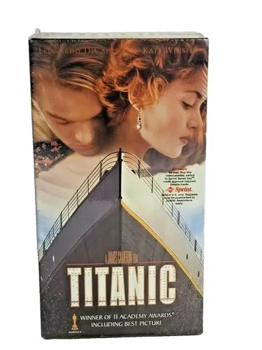Titanic (VHS, 1998, 2-Tape Set) Leonardo DiCaprio