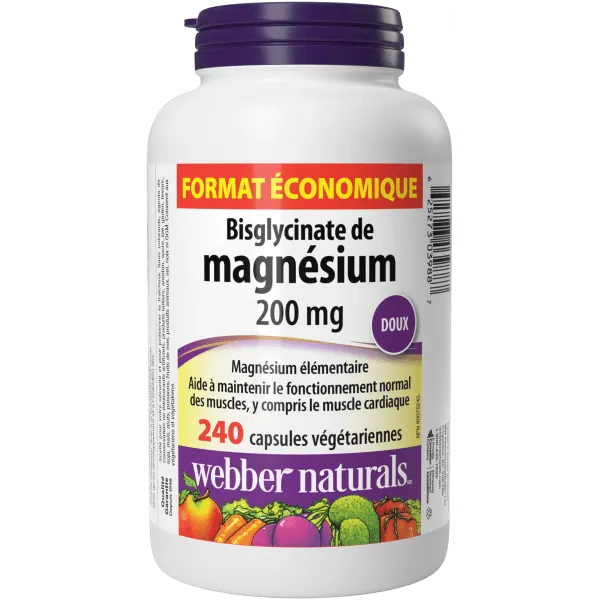 Bisglycinate de magnesium 200 mg