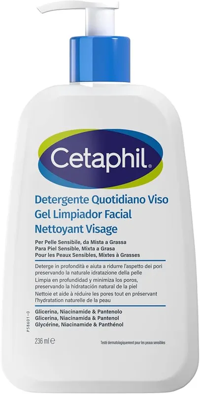 Cetaphil Nettoyant visage peaux sensibles mixtes à grasses