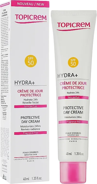 Topicrem Hydra+ Crème de jour protectrice Spf50
