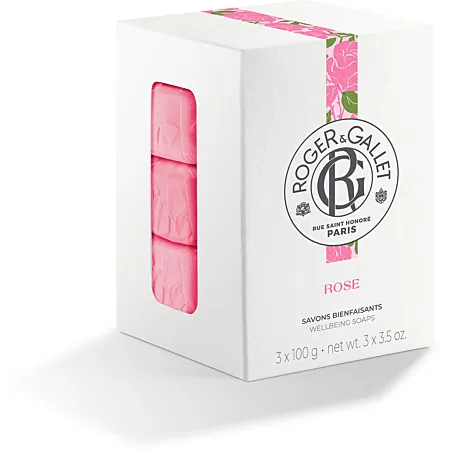 Roger & Gallet Savon Bienfaisant Coffret 3 x 100g - Rose