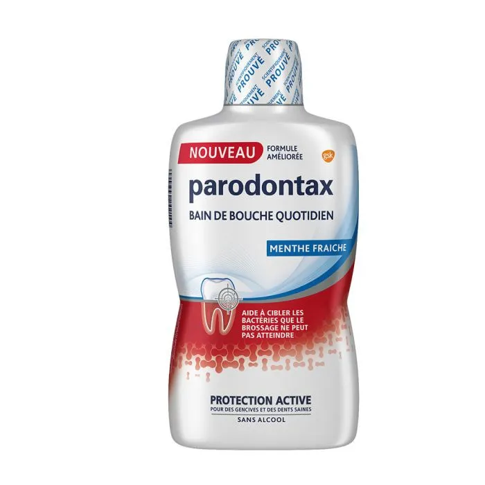 parodontax bain de bouche quotidien menthe fraîche