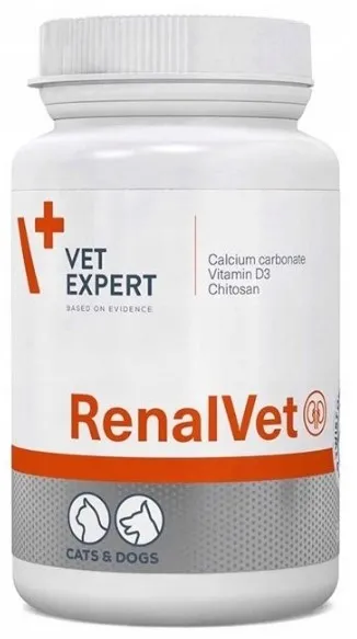 Préparation rénale RenalVet pour chiens et chats Vet expert 60 capsules