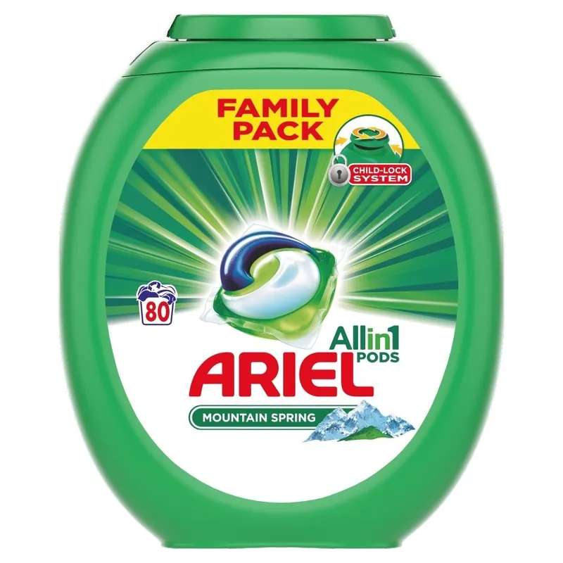 Ariel Mountain Spring 3 w 1 Kapsułki do prania 80 prań