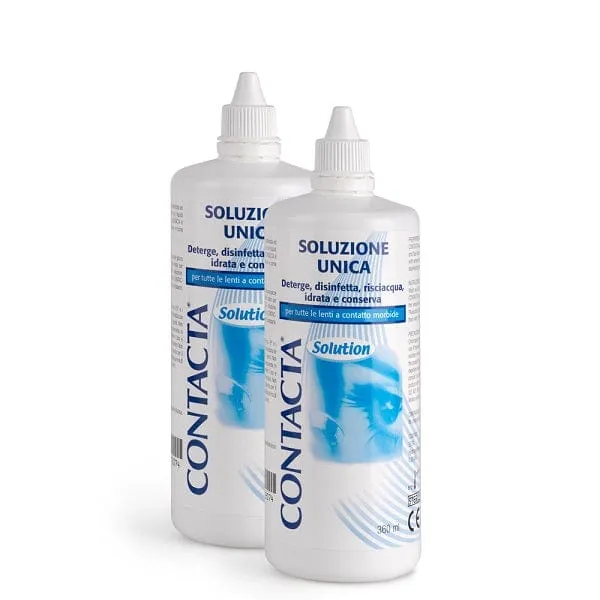 FIDIA HEALTHCARE Contacta Soluzione Unica Isotonica Lenti a Contatto 2 x 360 ml