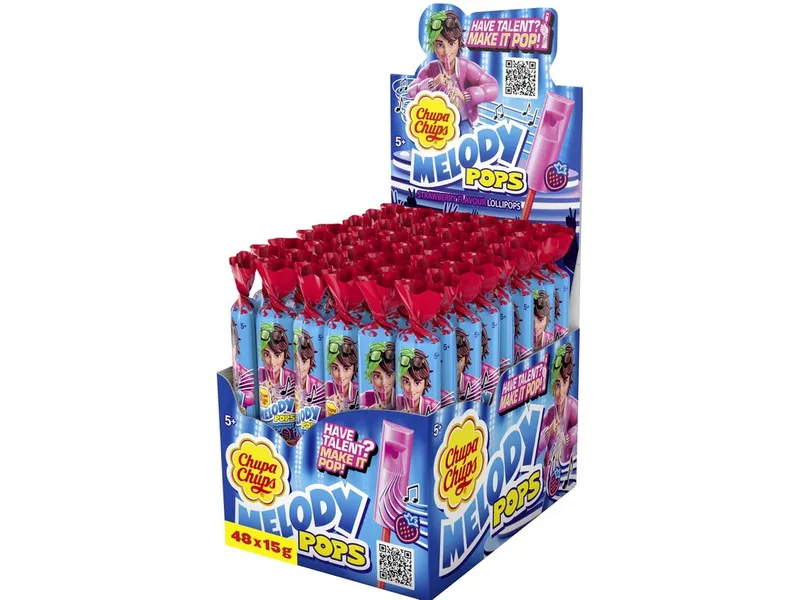 48 chupa chups melody pops sucettes
