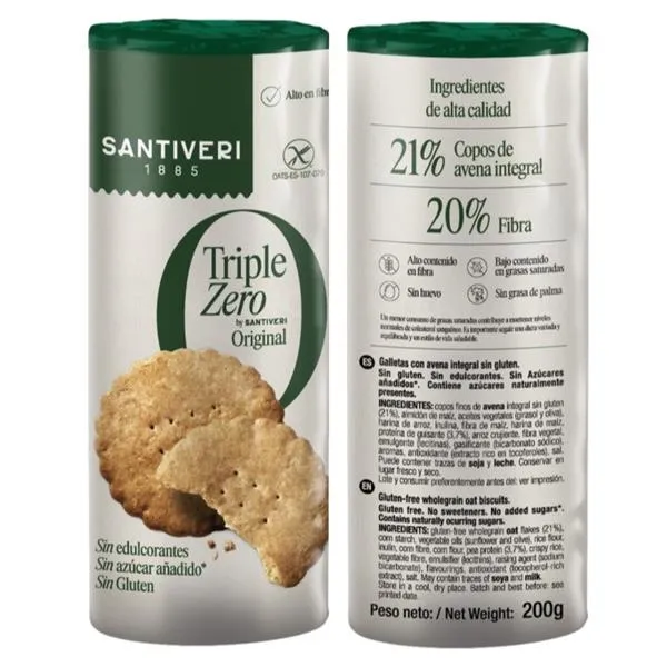 SANTIVERI - Biscuits triple zéro originaux 200 g