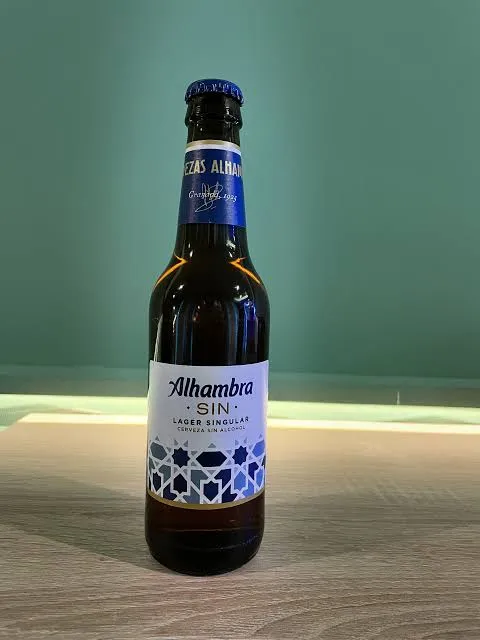 Cerveza sin alcohol Alhambra Sin