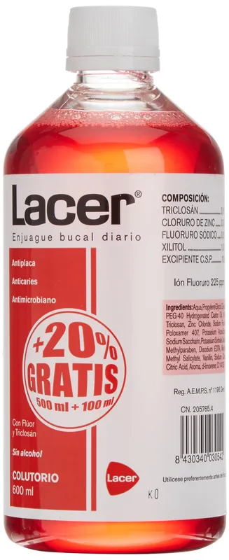 COLUTORIO enjuage bucal diario 600 ml