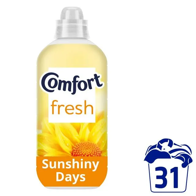 Comfort Fresh Sunshiny Days Fabric Conditioner Softener w/ Motion-Activated Fragrance Technology 31 washes (930 ml)