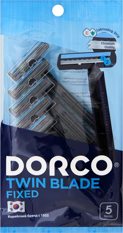Dorco TG708 2-Blade Disposable Razor (5 pack)
