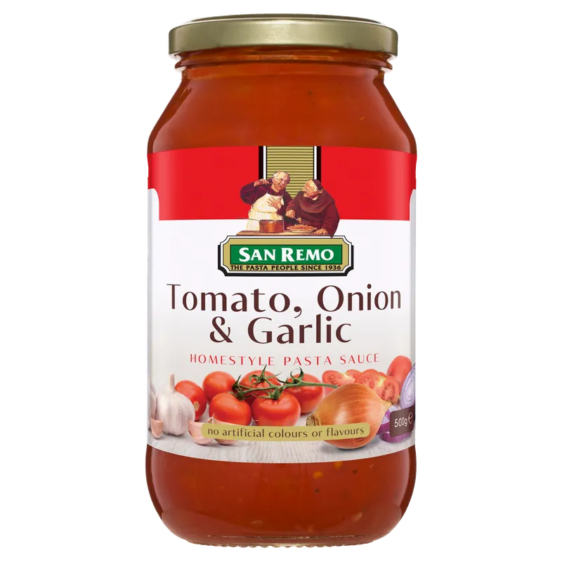 San Remo Tomato, Onion & Garlic Pasta Sauce