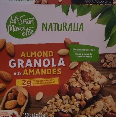 Barres tendres aux Amandes et granola (Life Smart Naturalia)