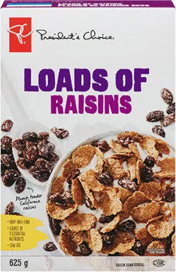 Loads of raisins raisin bran