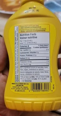 Moutarde jaune préparée (Prepared Yellow Mustard)