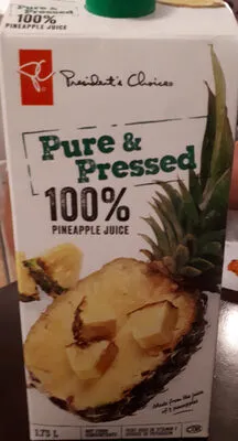 President's Choice 100% Pure Pressed Pineapple Juice