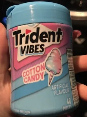Trident Vibes Sugar Free Cotton Candy Gum