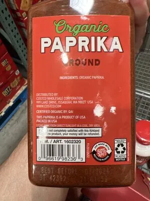 Organic paprika, ground