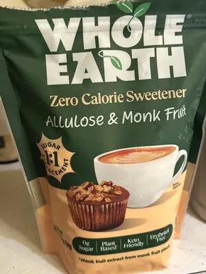 Whole Earth Zero Calorie Allulose and Monk Fruit Sweetener