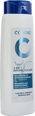 Cosmia Shampoing et après-shampoing 2 en 1 antipelliculaire pour cheveux normaux