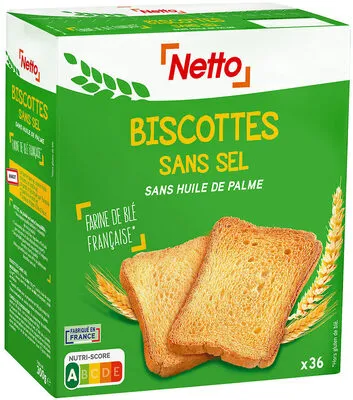 Biscottes sans sel x36