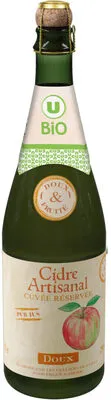 Cidre artisanal doux bio 2° 75cl