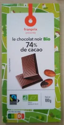 Chocolat noir bio 74%