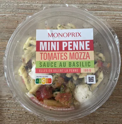Monoprix Mini Penne Tomates Mozza sauce Basilic 180g