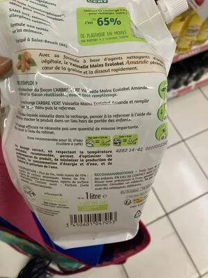 L'ARBRE VERT Geschirrspülmittel Refill Mandel (1lt)