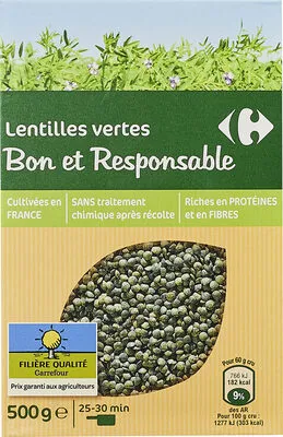 Lentilles Vertes Filière Qualité Carrefour
