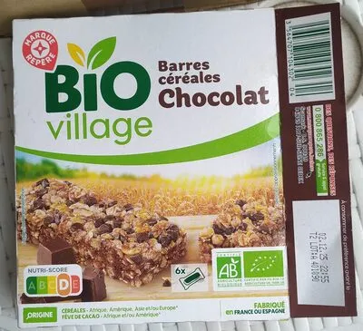 Barres céréales chocolat noir bio x6 - 138 g - BIO VILLAGE