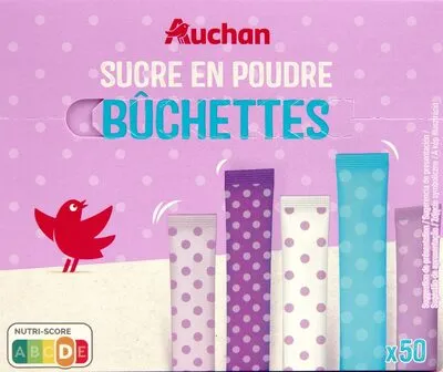 Auchan sucre poudre blanc fin buchettes 250 g