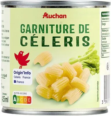 AUCHAN Garniture de céleris 400g