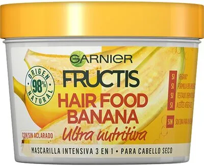 FRUCTIS HAIR FOOD banana masque ultra nutritiva 390 ml