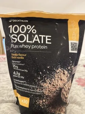 Pure whey 100% isolate goût vanille, 900 gr