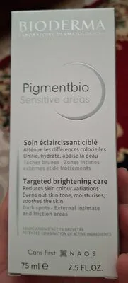 Bioderma Pigmentbio Sensitive Areas 75ml