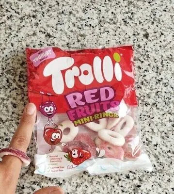 ŻELKI TROLLI RED FRUITS 100g Mini Rings