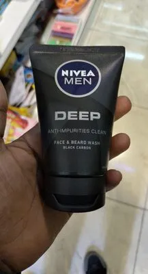 Nivea Men Deep Face & Beard Wash Cleanser Active Charcoal