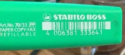 Stabilo Surligneur Pointe Biseautée Vert Boss