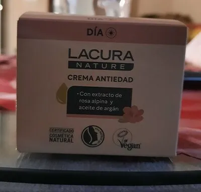 Lacura Crema Antiedad con Extracto de Rosa Alpina y Aceite de Argán