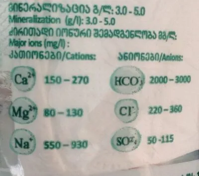 Sairme Sparkling Natural Mineral Water 2L