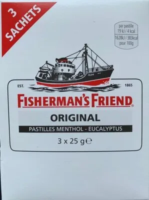 FISHERMANS FRIEND Bonbon sucré menthol-eucalyptus - 3x 25g