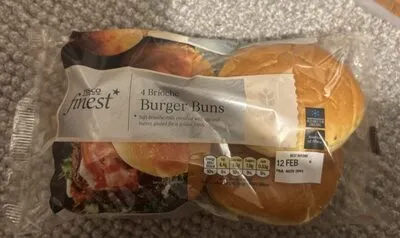4 Brioche Burger Buns