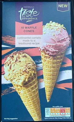 Sainsbury's Waffle Cones, Taste the Difference x10