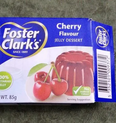 Cherry flavour jelly dessert